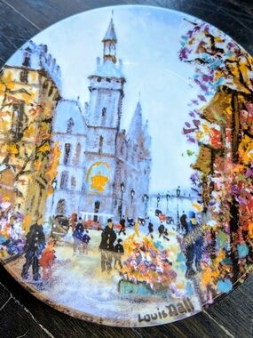 Set of 3 D’Arceau-Limoges Louis Dali Plates - Paris Sites - Notre Dame & More